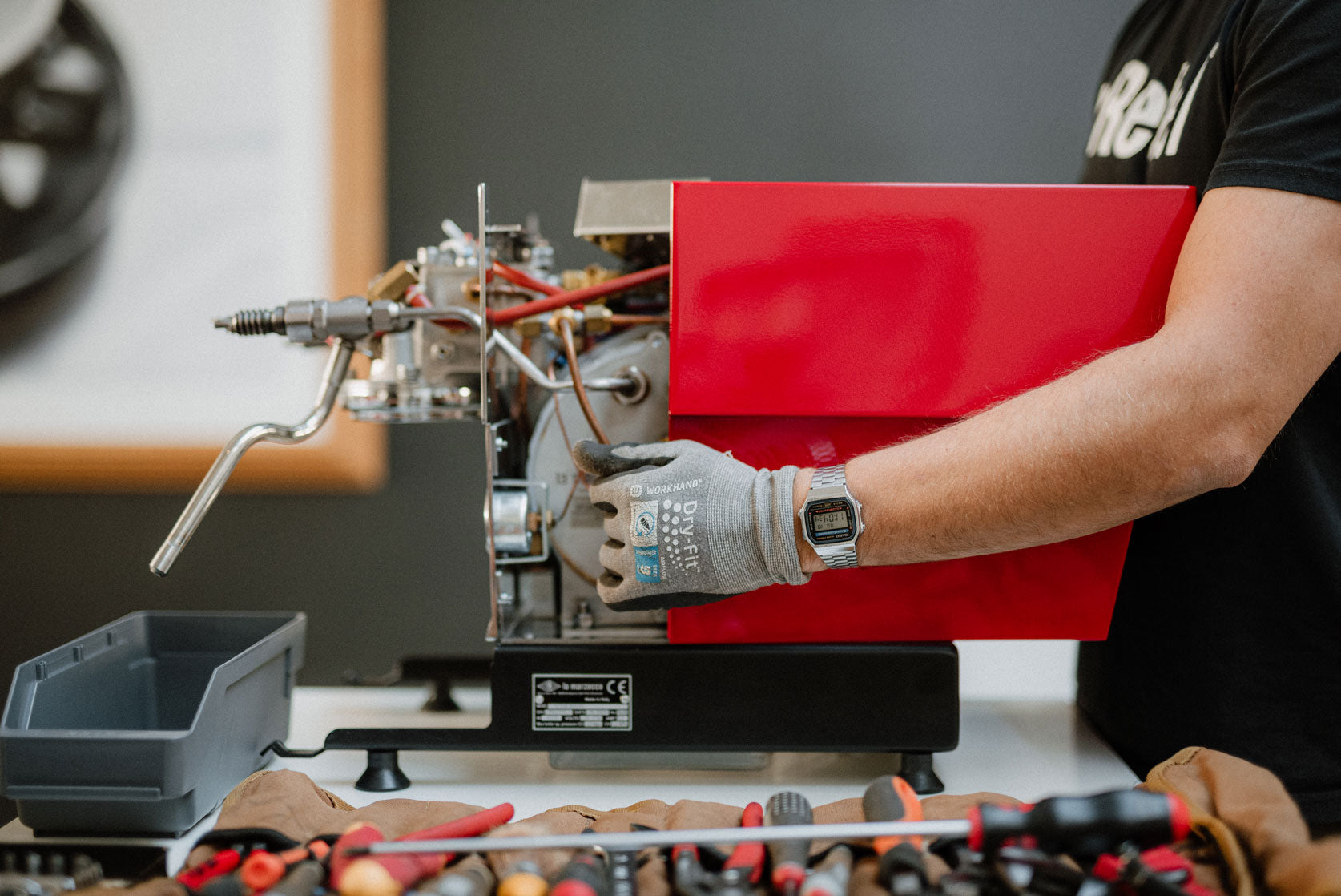 Bytte chassis på Linea Mini Rød