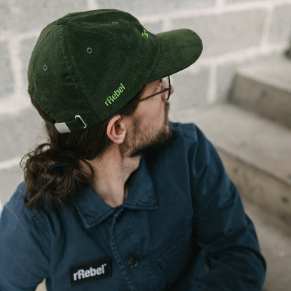 rRebel Cord Cap Green - rRebel Coffee Works NO