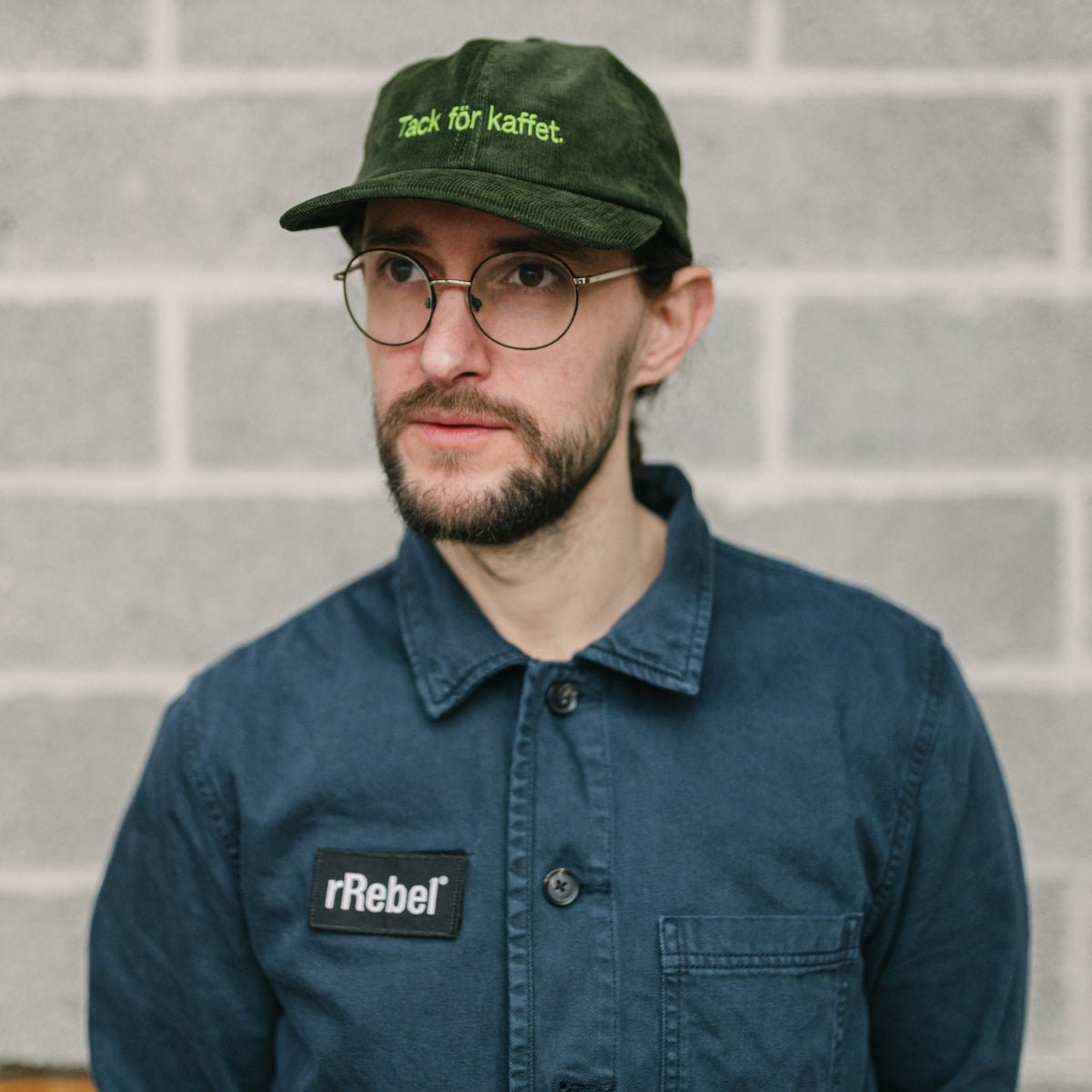 rRebel Cord Cap Green - rRebel Coffee Works NO
