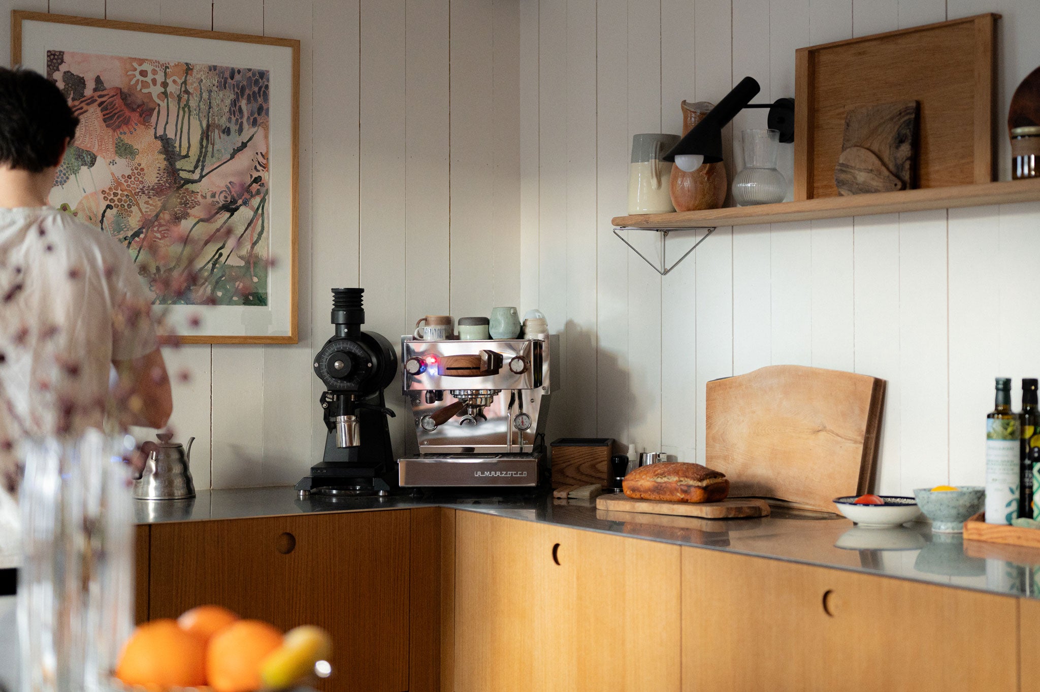 Linea Mini m/ tredetaljer på kjøkken